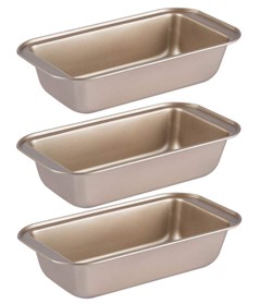 three bread pans